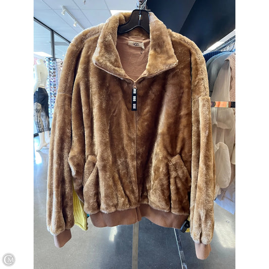 Jacket Designer By Ugg In Brown, Size: Xl
