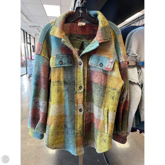 Jacket Shirt By Bibi In Multi-colored, Size: S