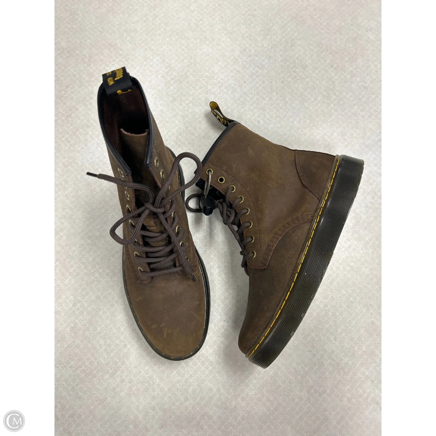 Boots Combat By Dr Martens In Brown, Size: 8