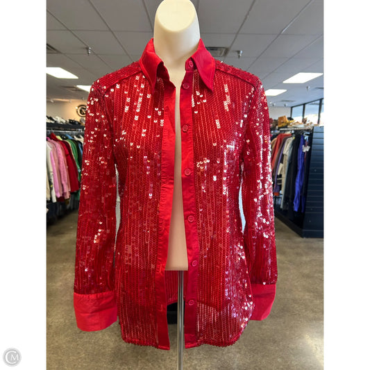 Top Long Sleeve By Sunday Up In Red, Size: S