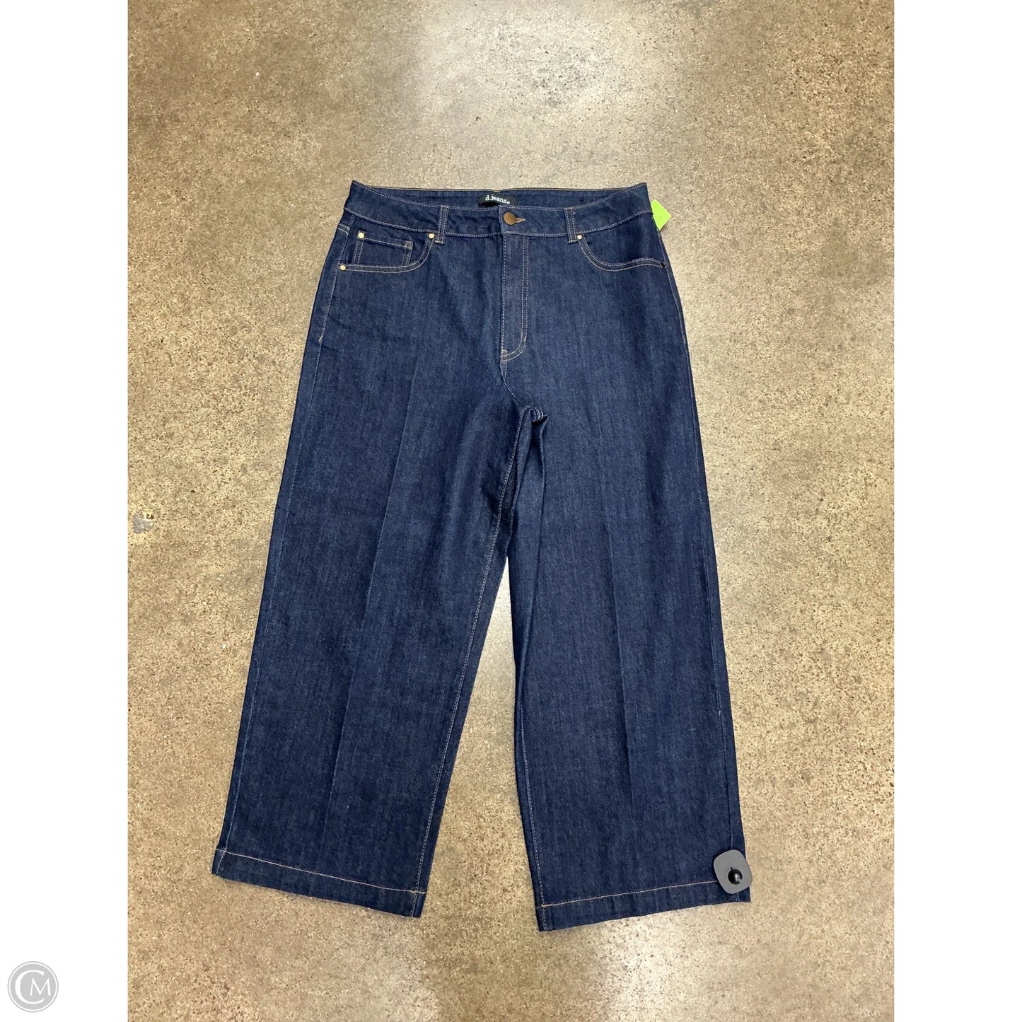 Jeans Wide Leg By D Jeans In Blue Denim, Size: 12
