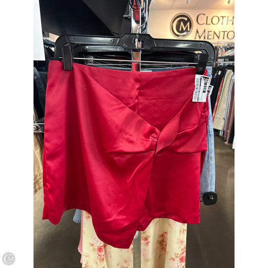Skort By Clothes Mentor In Red, Size: L