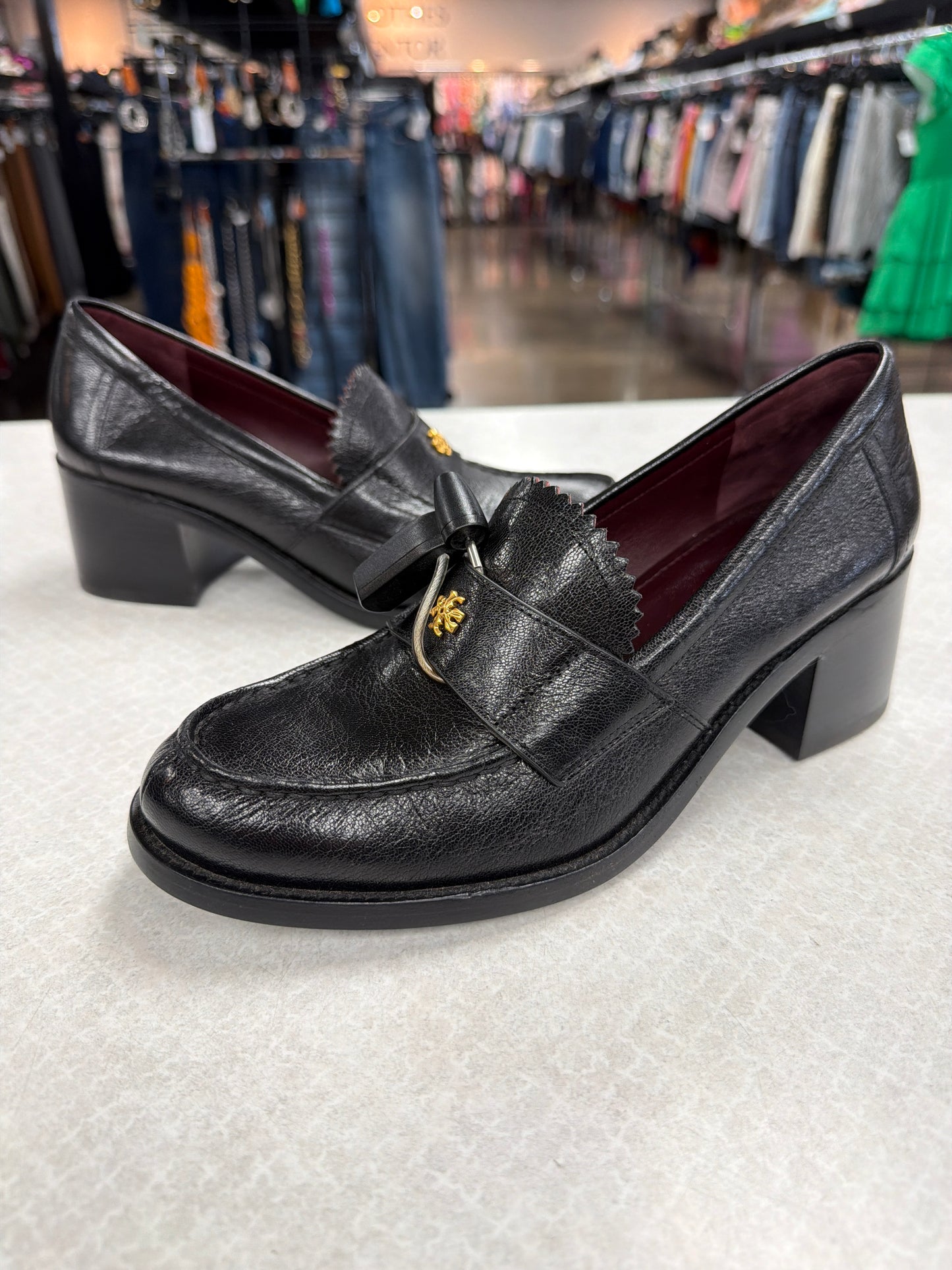 Shoes Designer By Tory Burch In Black, Size:7.5