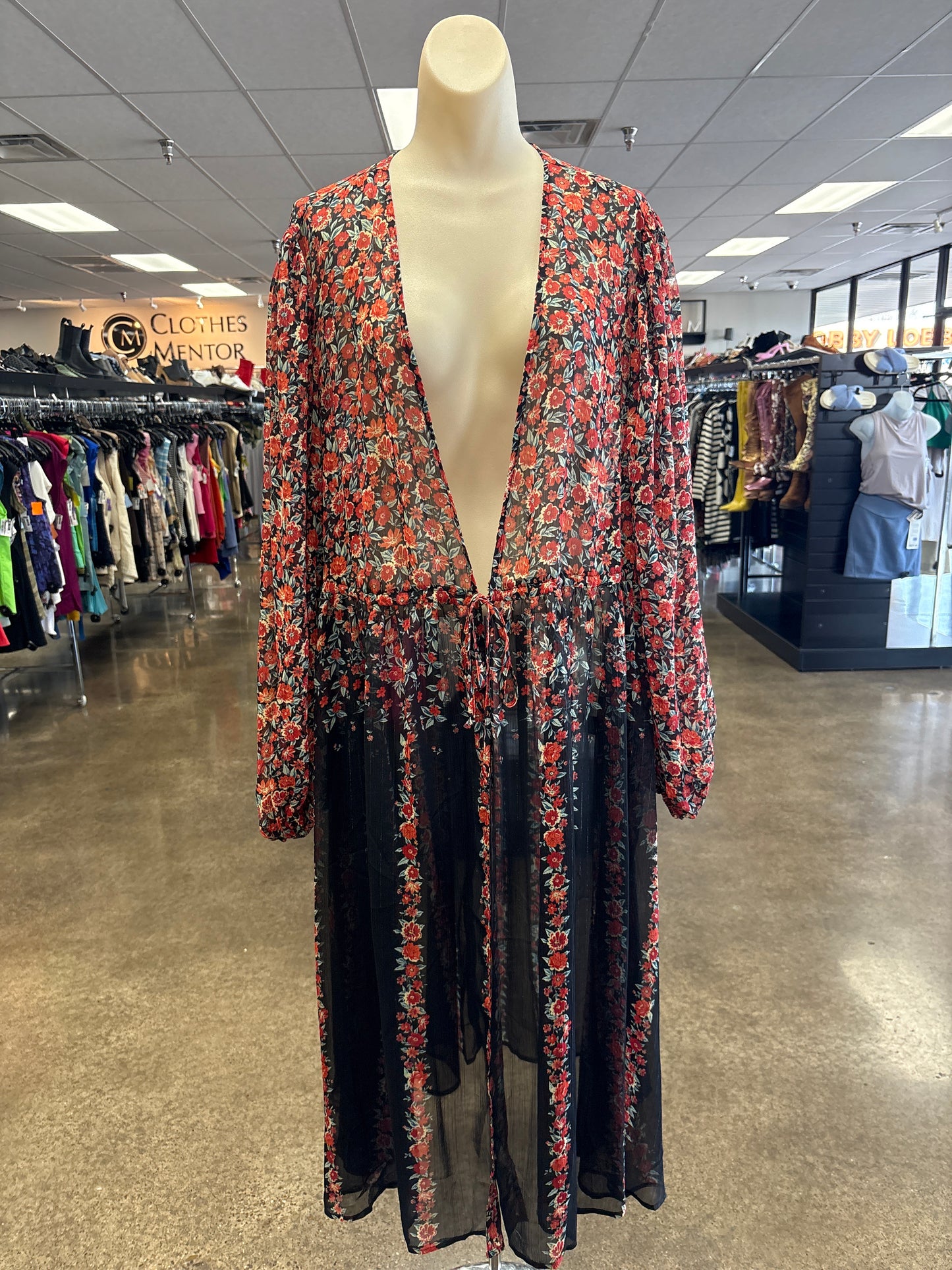 Kimono By Torrid In Floral Print, Size:2X