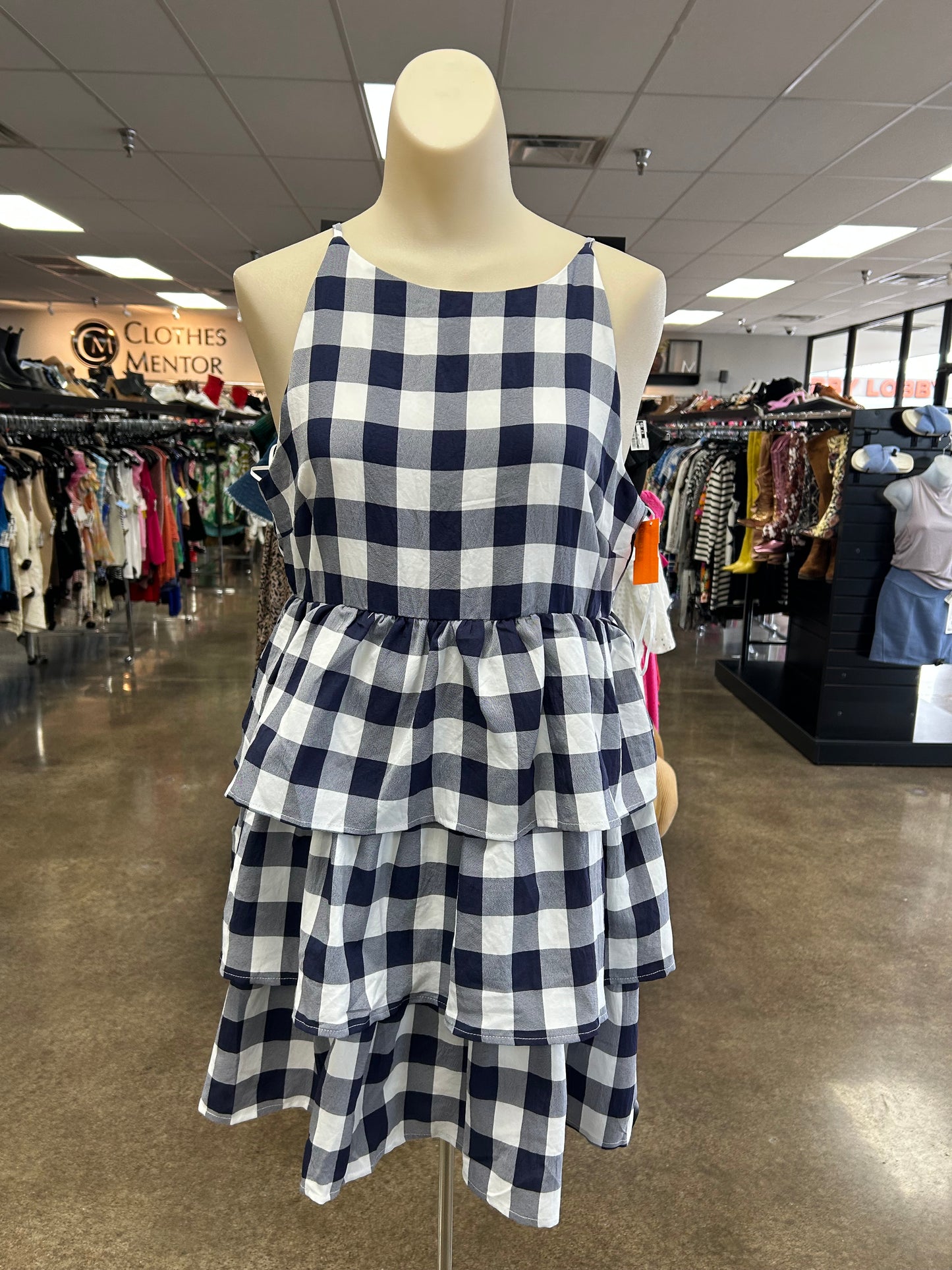 Dress Casual Short By Tcec In Blue & White, Size:M