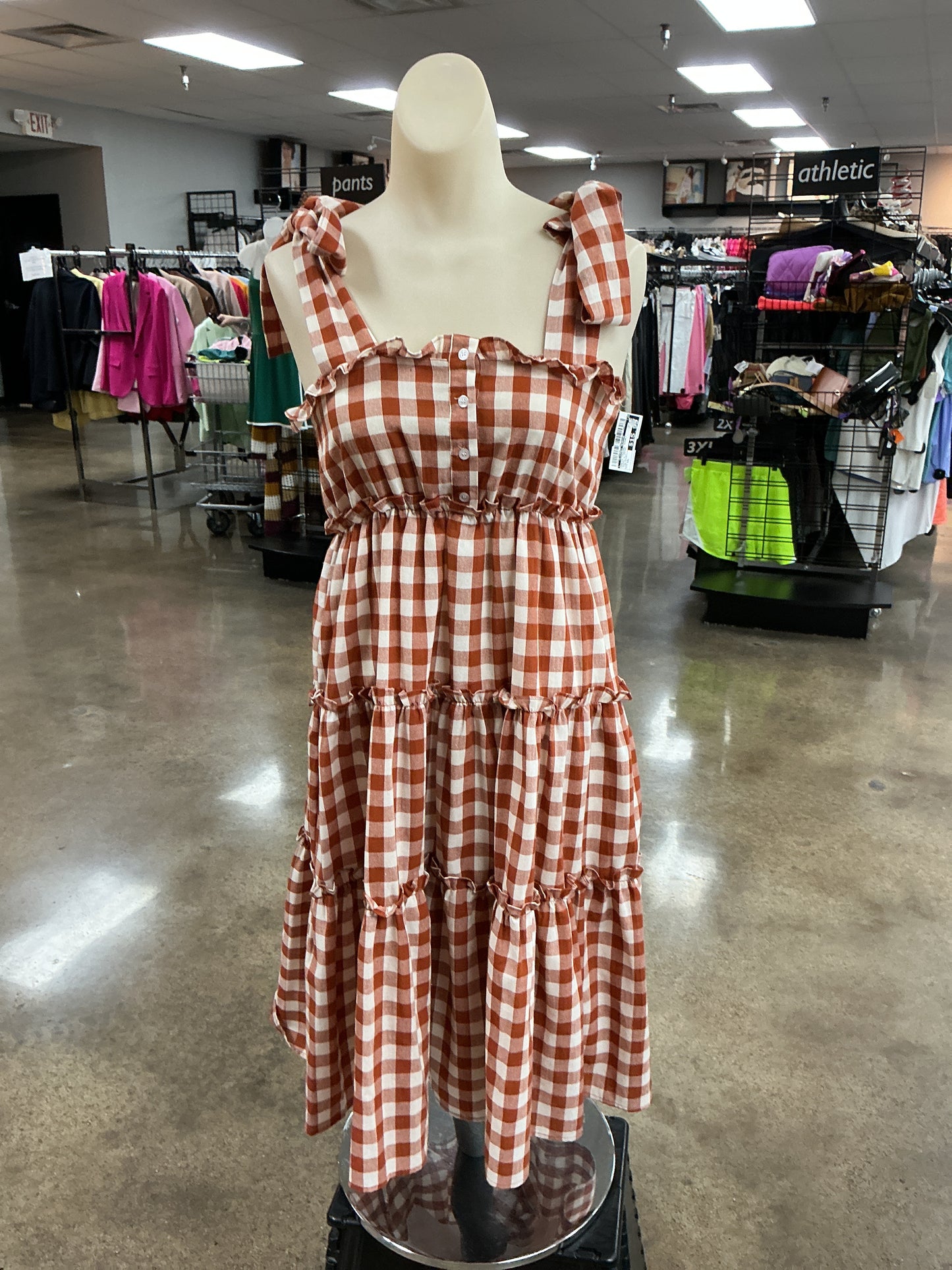 Dress Casual Short By Clothes Mentor In Brown & Cream, Size:Xs