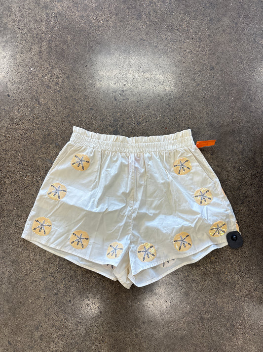 Shorts By Queen of Sparkles In Cream, Size:L