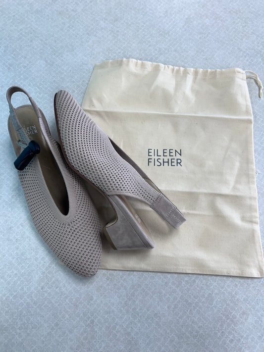 Shoes Heels Block By Eileen Fisher In Tan, Size:10
