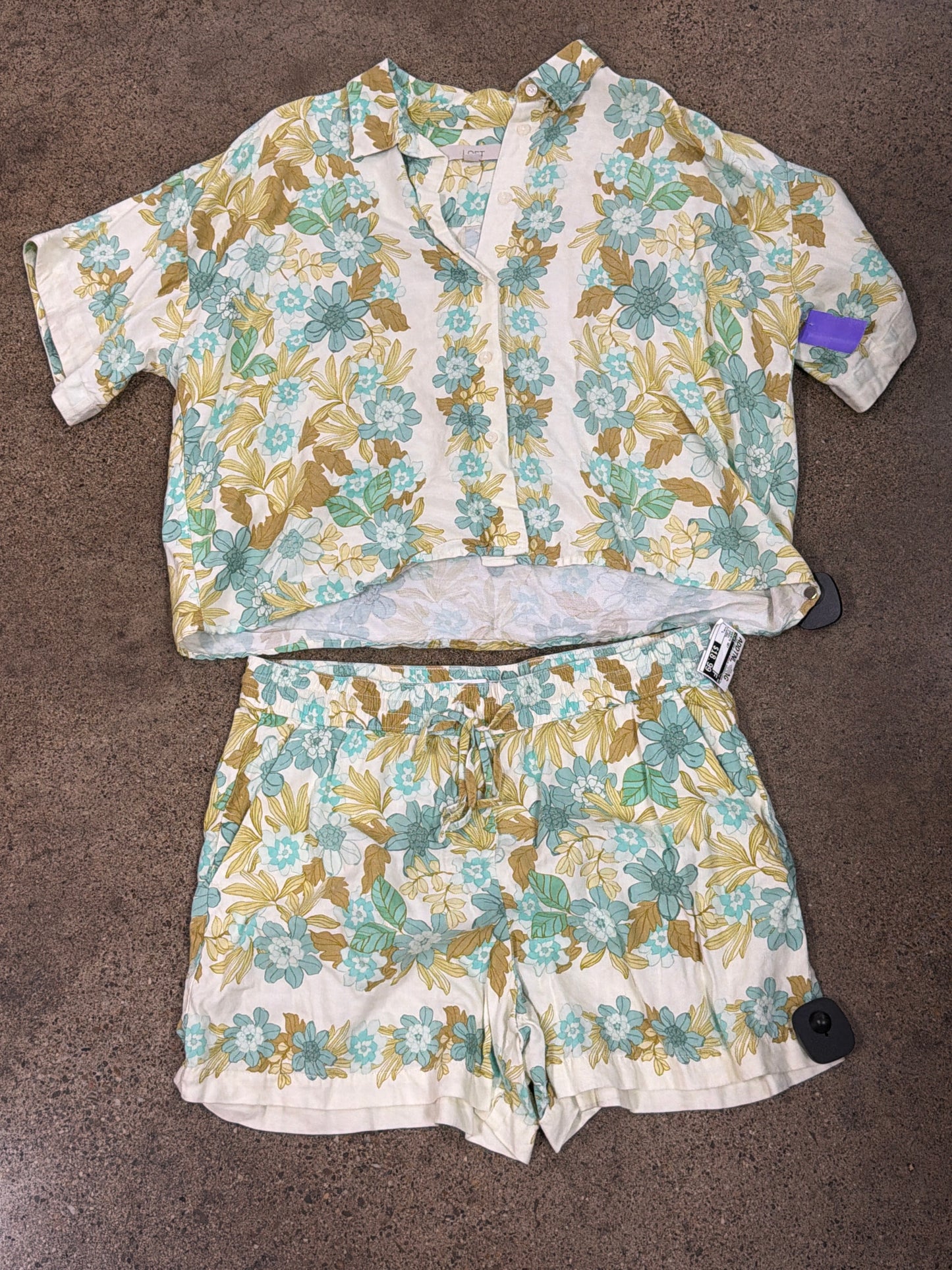 Shorts Set By Loft In Green, Size:L