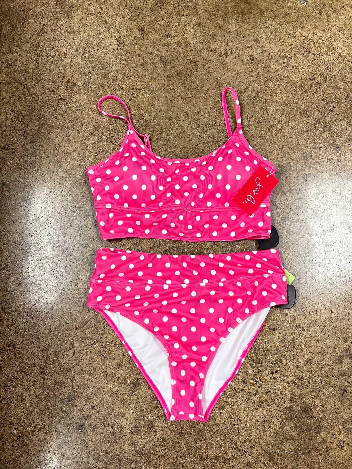 Swimsuit 2Pc By Jess Lea In Polkadot Pattern, Size:L