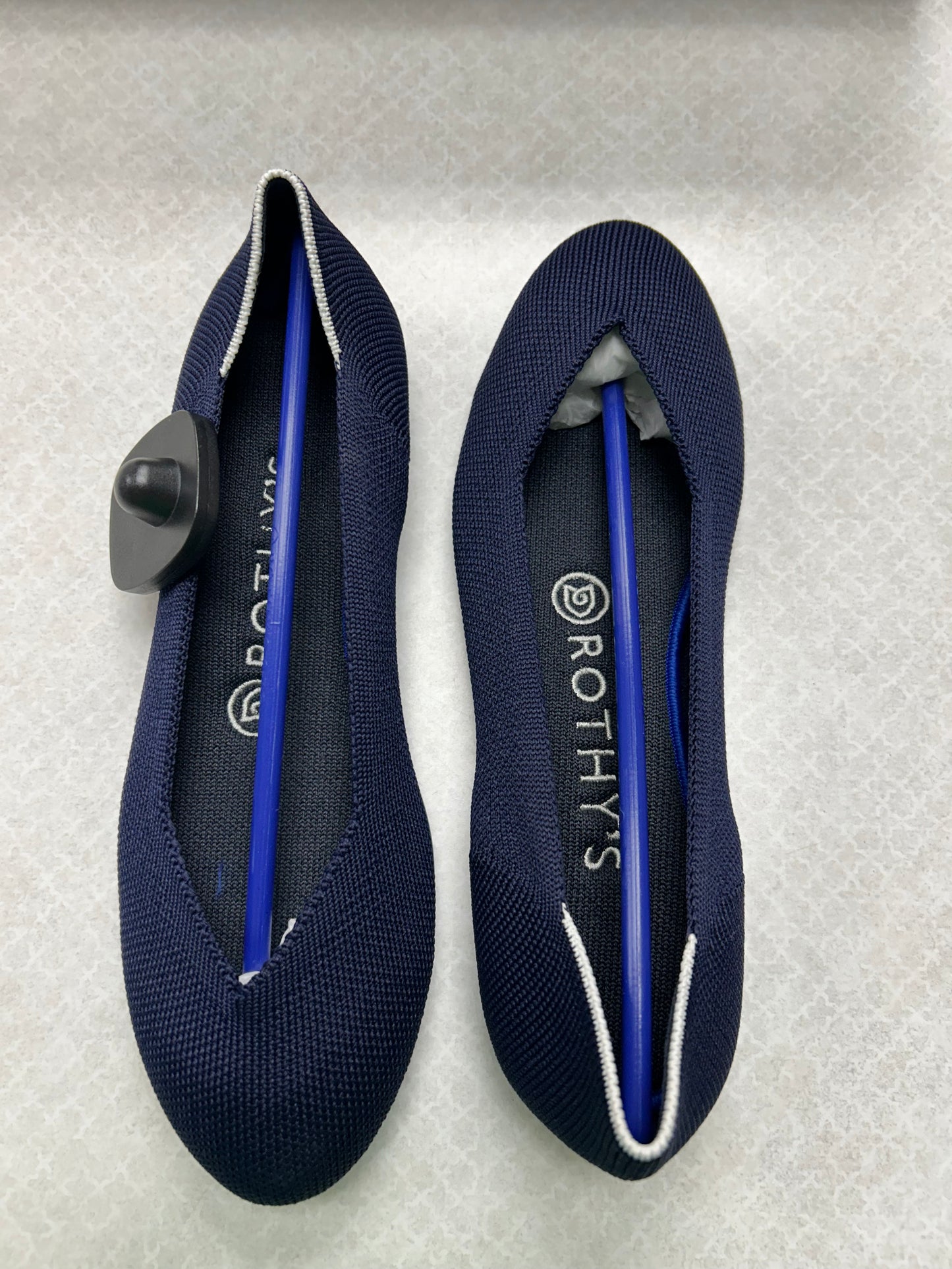 Shoes Flats By Rothys In Navy, Size:6.5
