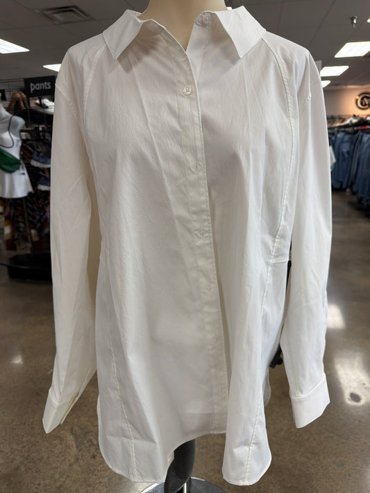 Top Ls By Athleta In White, Size:1X