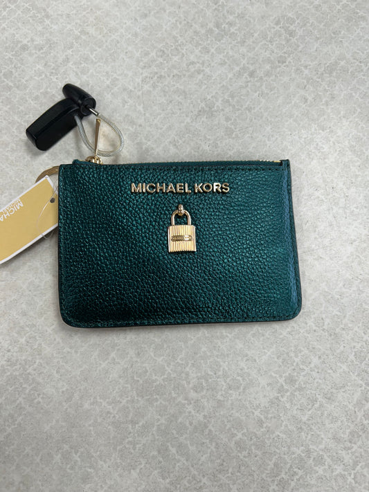 Wallet Designer By Michael Kors In Teal, Size:Small