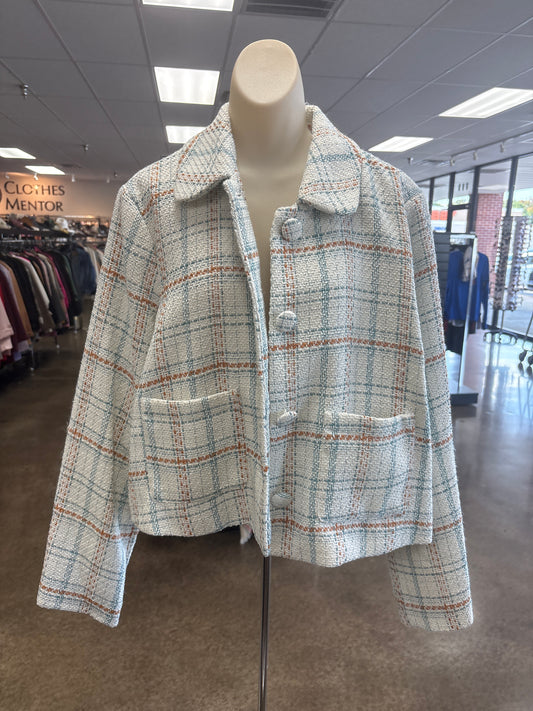 Blazer By Lc Lauren Conrad In Green & Orange, Size:Xl