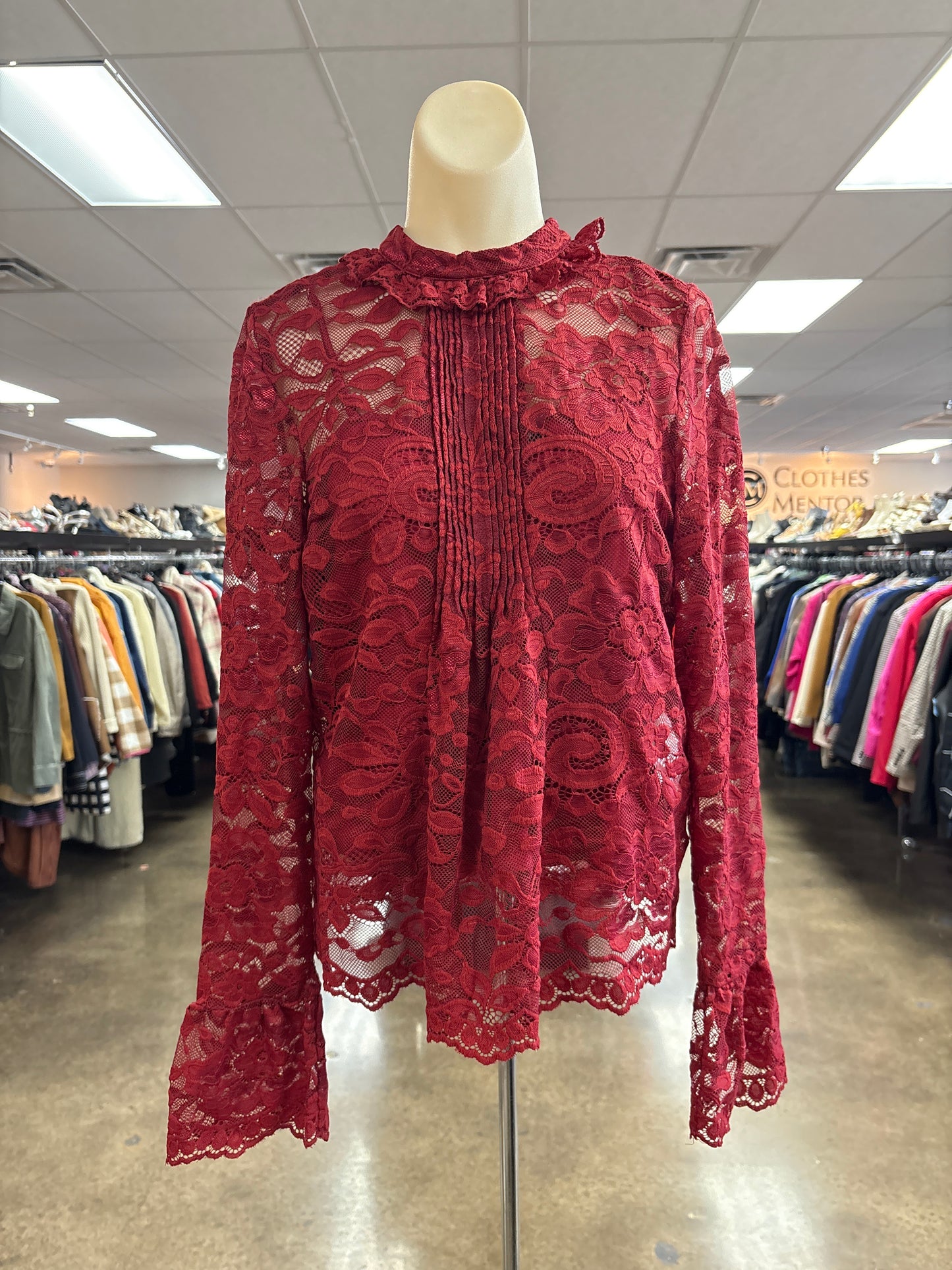 Top Ls By J. Crew In Red, Size:10
