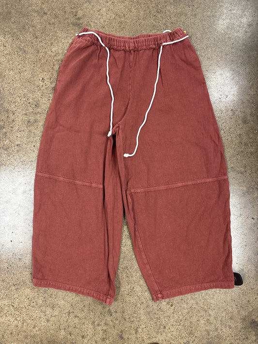 Pants Wide Leg By Free People In Brown, Size:L