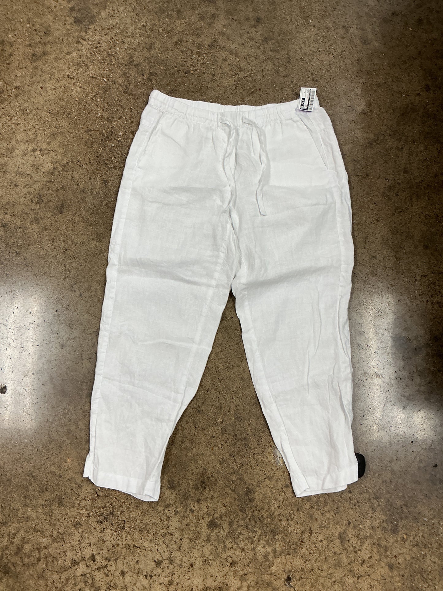 Pants Linen By Pure Jill In White, Size:S