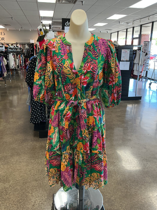 Dress Casual Short By Gibson And Latimer In Tropical Print, Size:S
