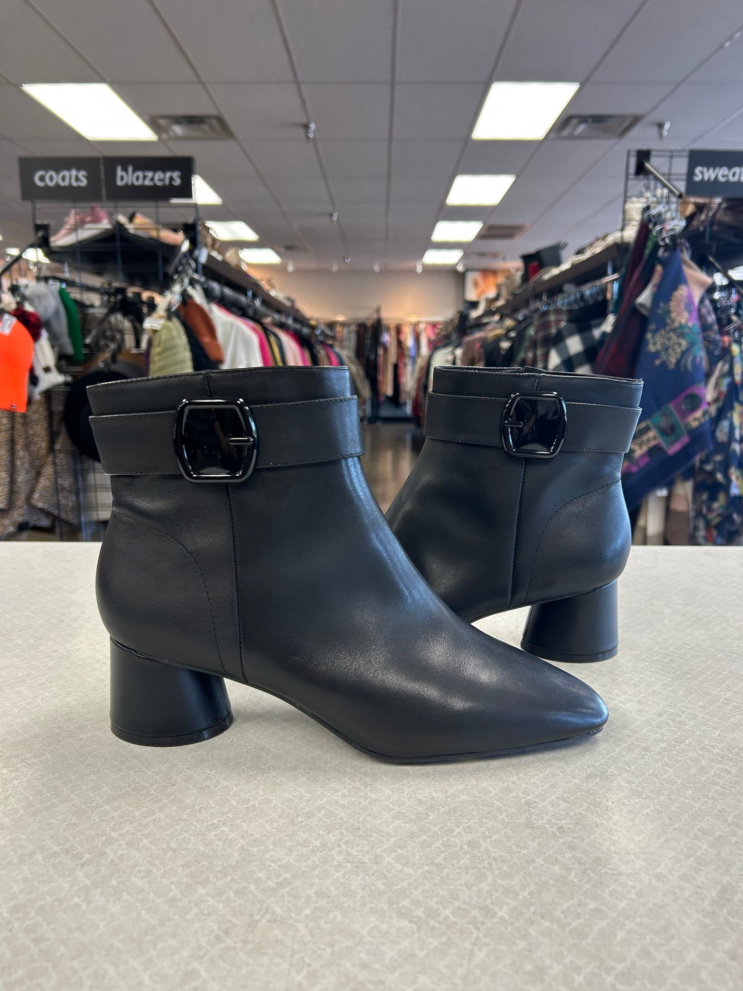 BOOTS ANKLE HEELS by ALEX MARIE In BLACK, Size: 9.5