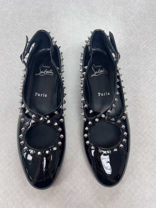 Shoes Luxury Designer By Christian Louboutin In Black, Size:6.5