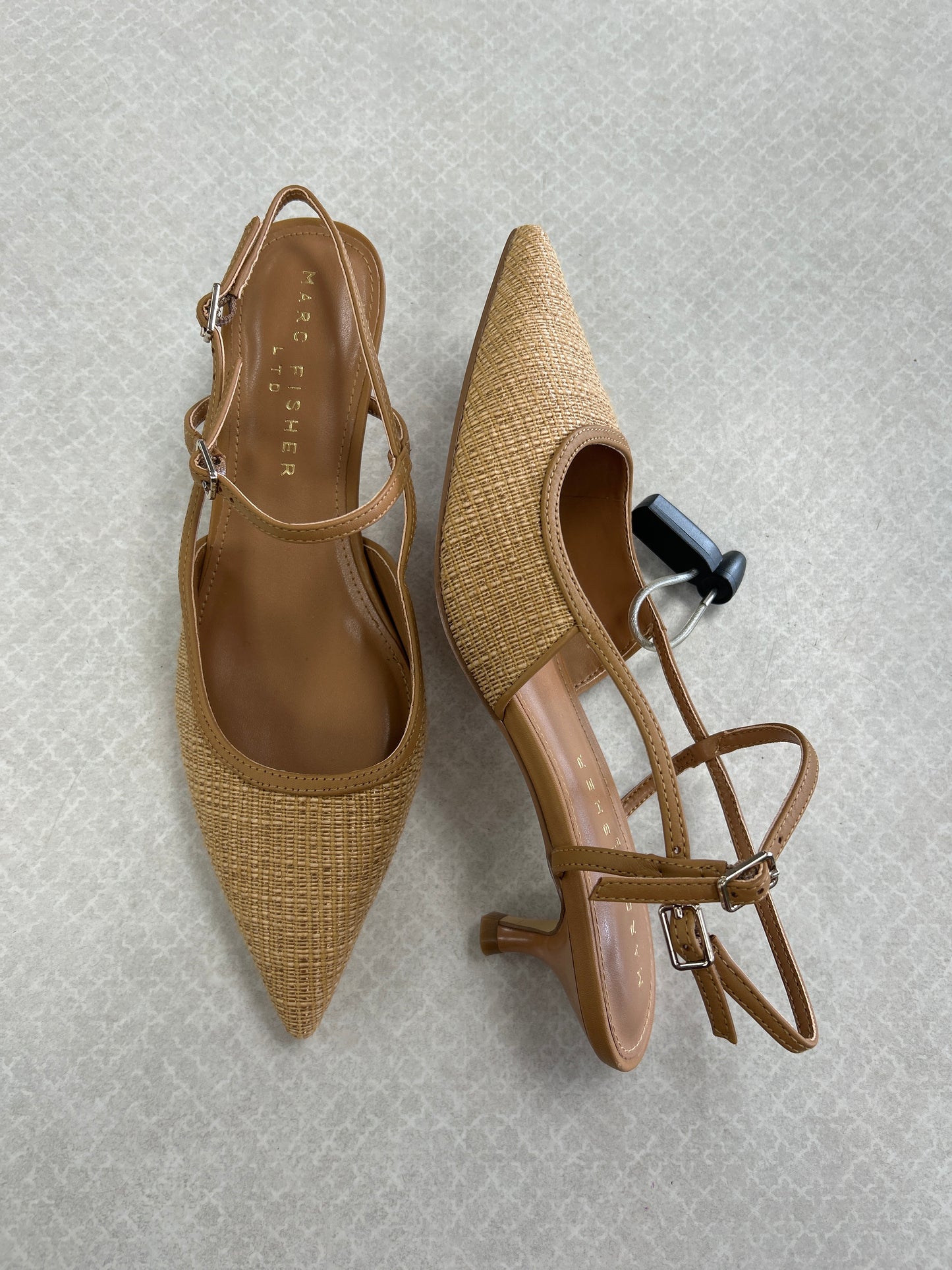 Shoes Heels Kitten By Marc Fisher In Tan, Size:6.5