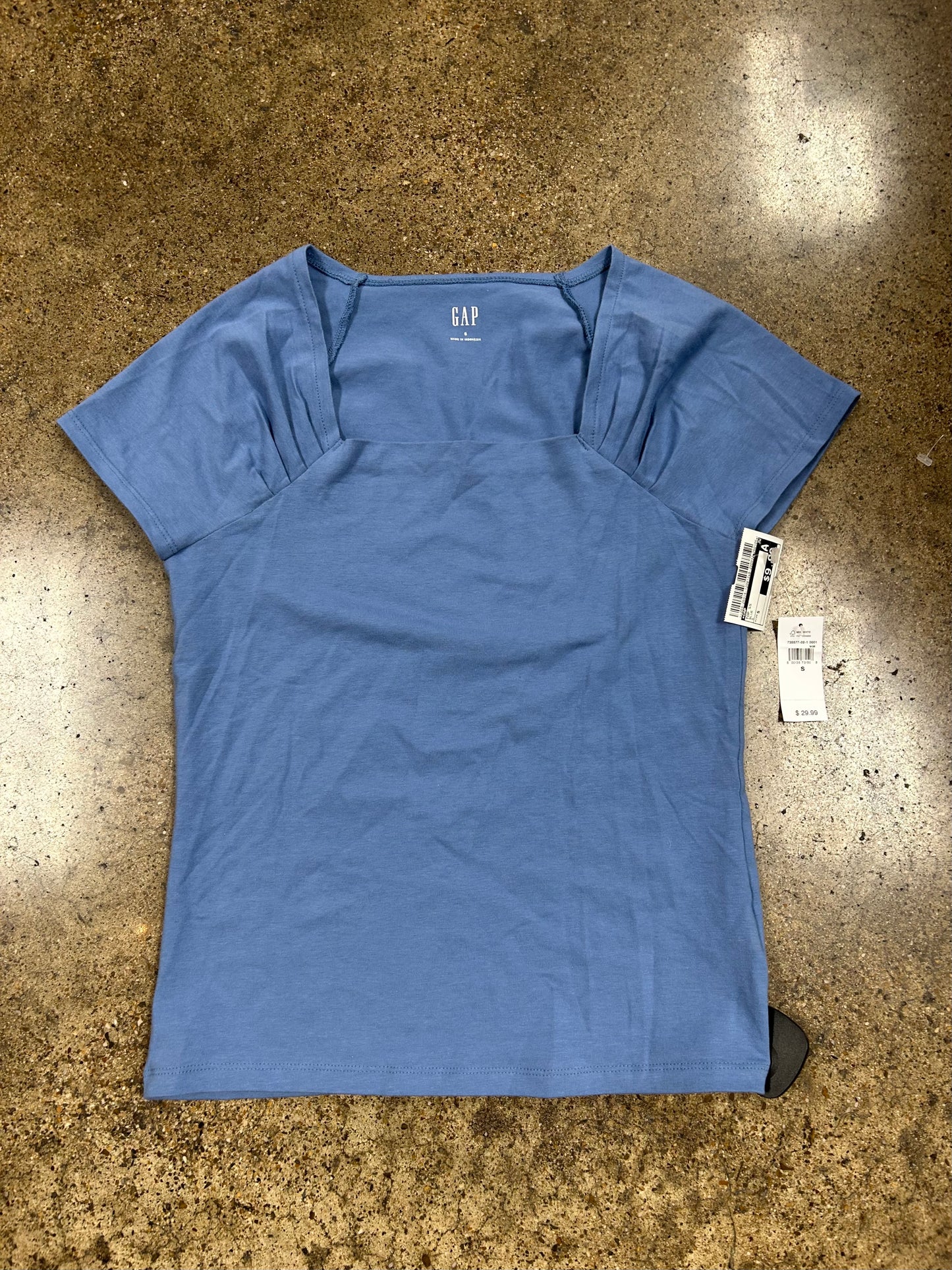 Top Ss By Gap In Blue, Size:S