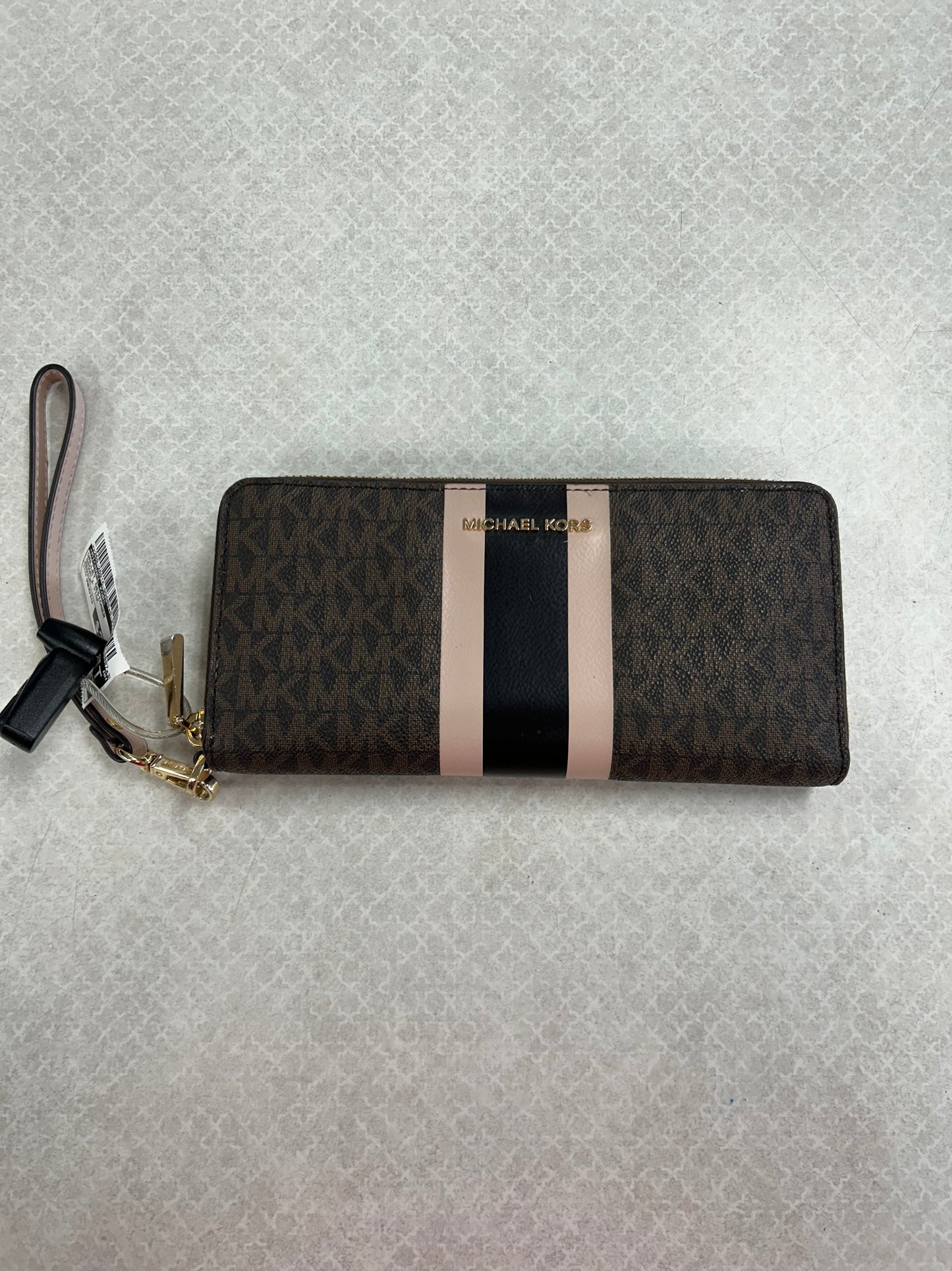 Wallet Designer By Michael Kors In Brown & Pink, Size:Medium