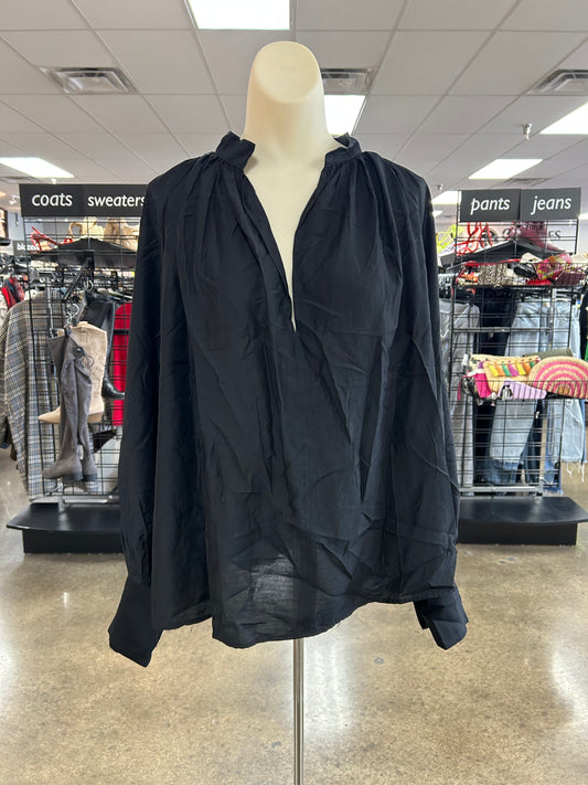 Top Ls By H&M In Black, Size:M