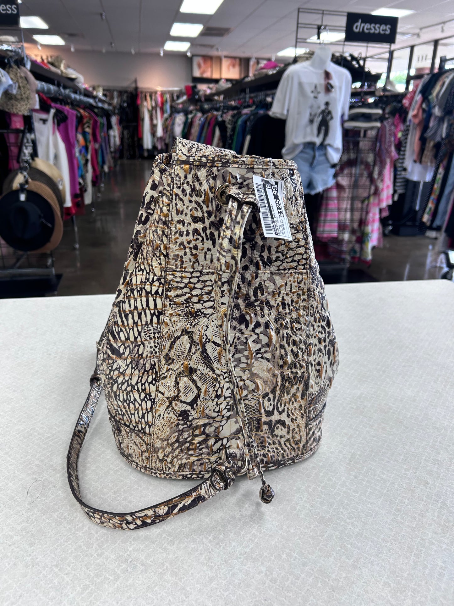Backpack Designer By Brahmin In Animal Print, Size:Medium