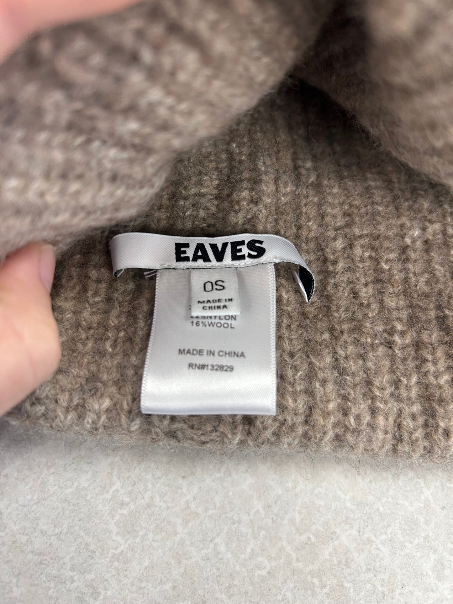 Hat Beanie By Clothes Mentor In Tan