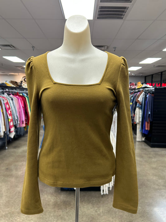Top Ls By Frnch In Green, Size:S