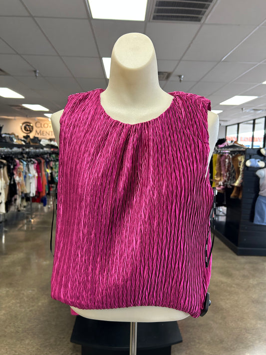 Top Sleeveless By Clothes Mentor In Pink, Size:S