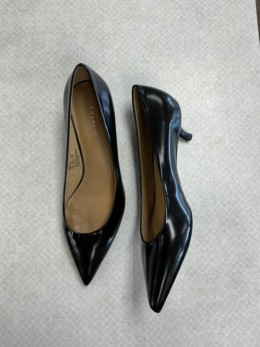 Shoes Designer By Coach In Black, Size:7.5