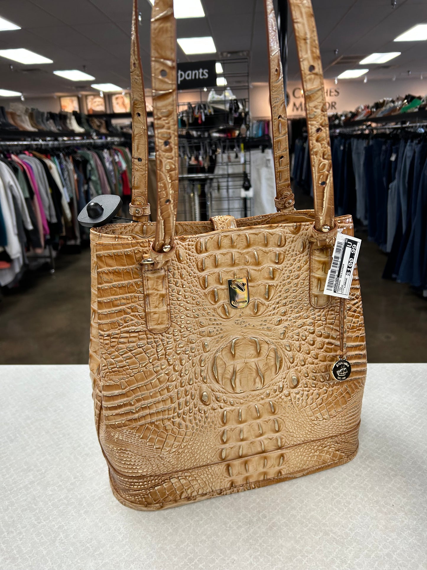 Handbag Designer By Brahmin In Tan, Size:Large