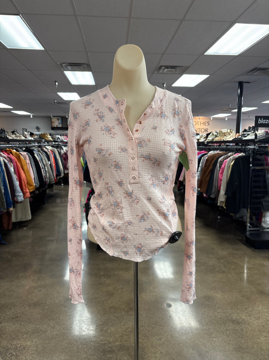 Top Ls By Free People In Floral Print, Size:Sp