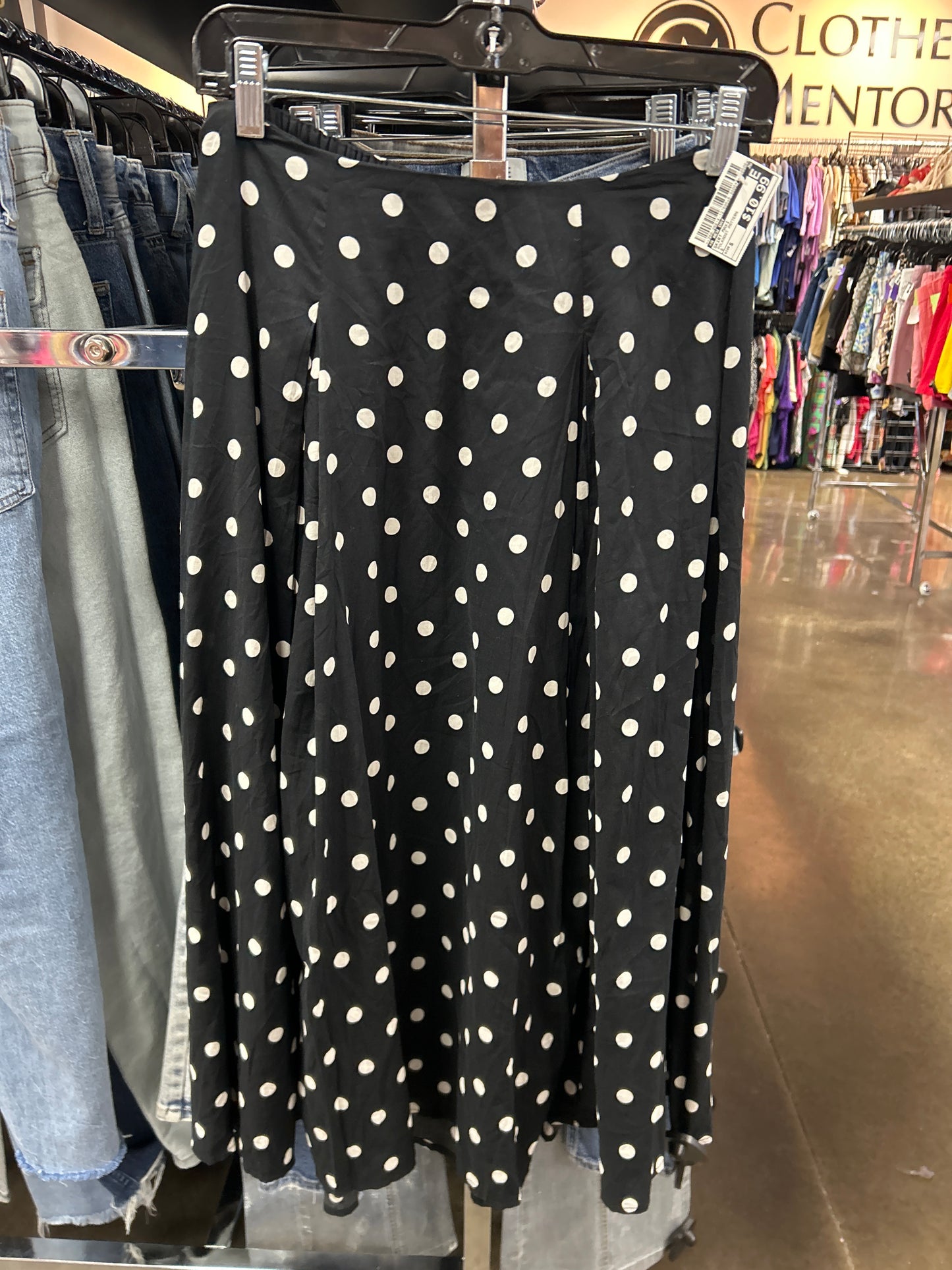 Skirt Maxi By A New Day In Polkadot Pattern, Size:S