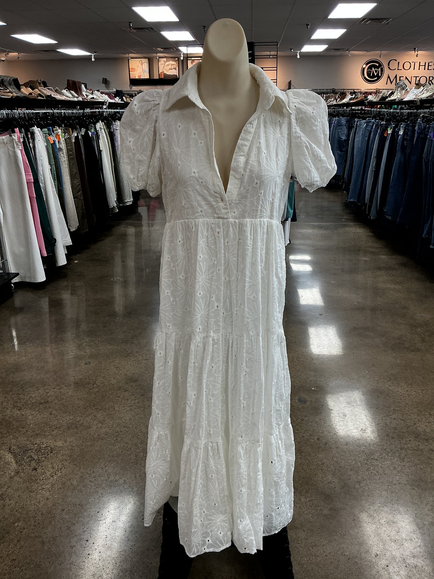 Dress Casual Maxi By Tcec In White, Size:Xs