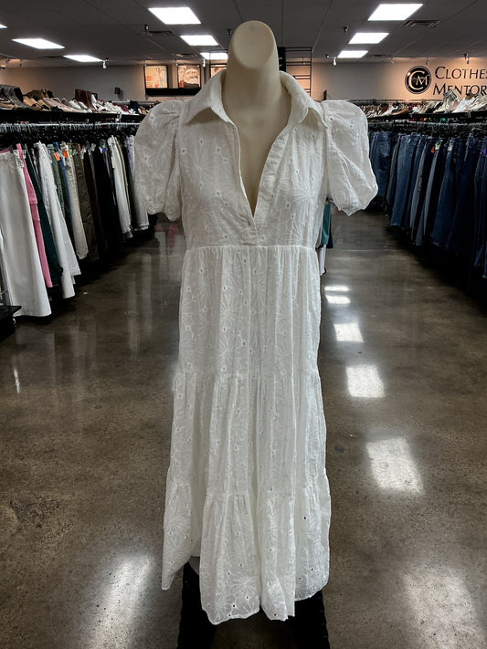 Dress Casual Maxi By Tcec In White, Size:Xs