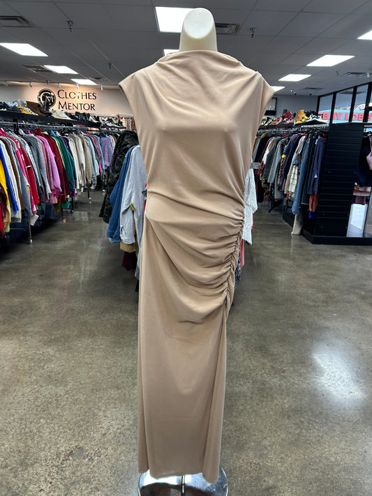 Dress Casual Maxi By Line & Dot In Tan, Size:L