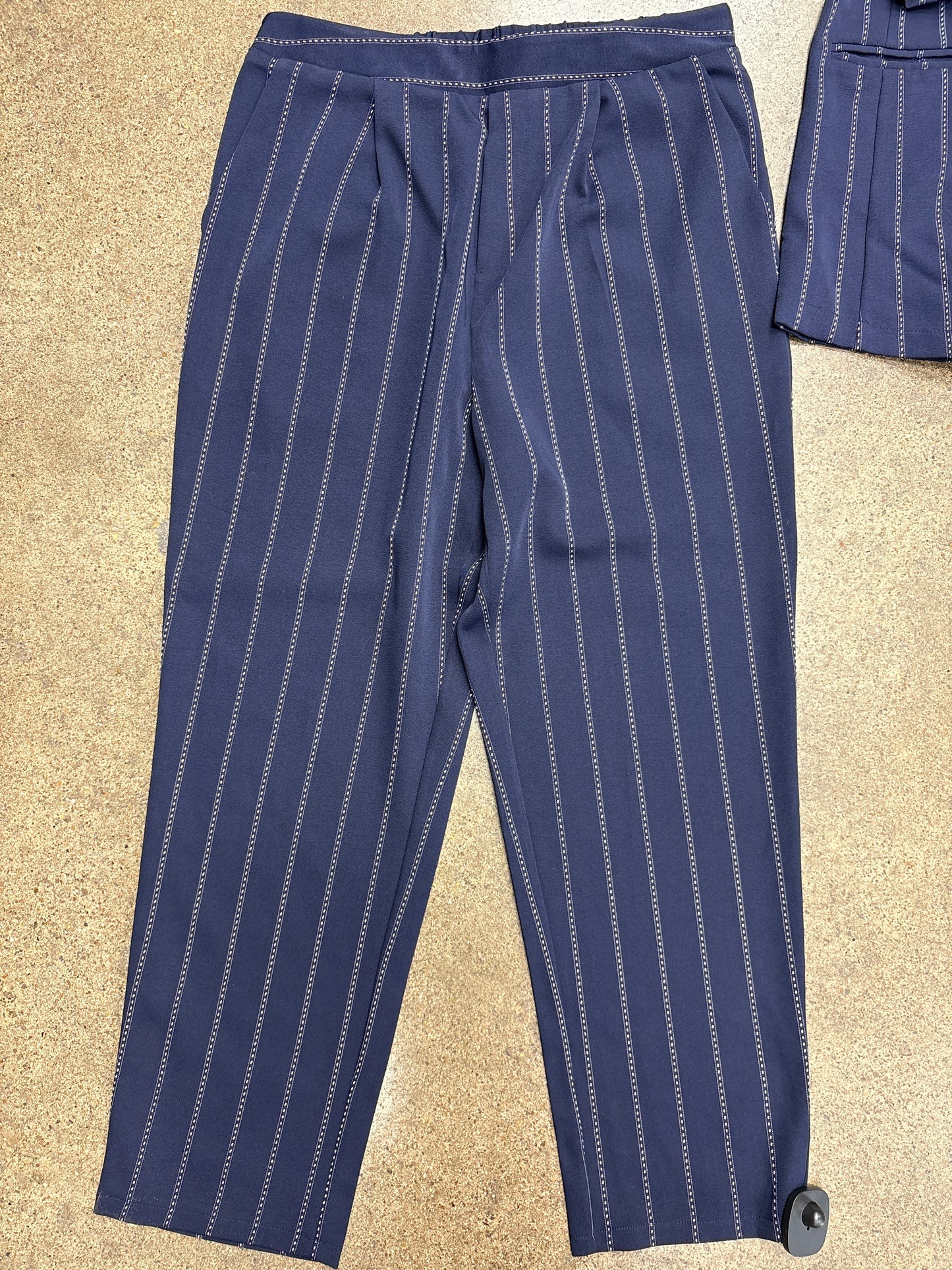 Pants Suit 2Pc By She + Sky In Blue, Size:L