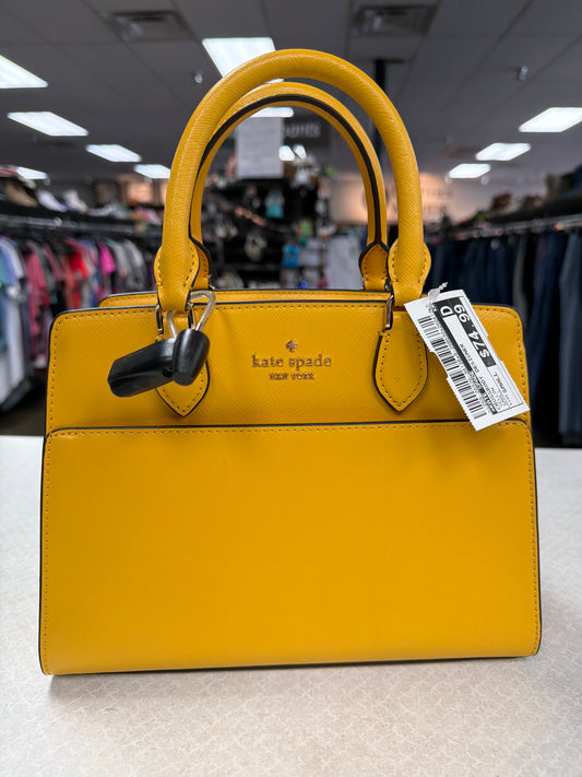 Crossbody Designer By Kate Spade In Yellow, Size:Small