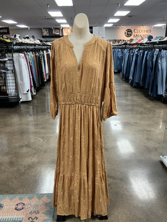 Dress Casual Maxi By Nurture In Tan, Size:Xl