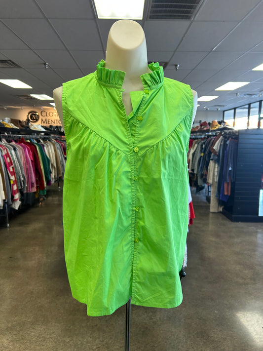 Top Sleeveless By Lili Sidonio In Green, Size:M