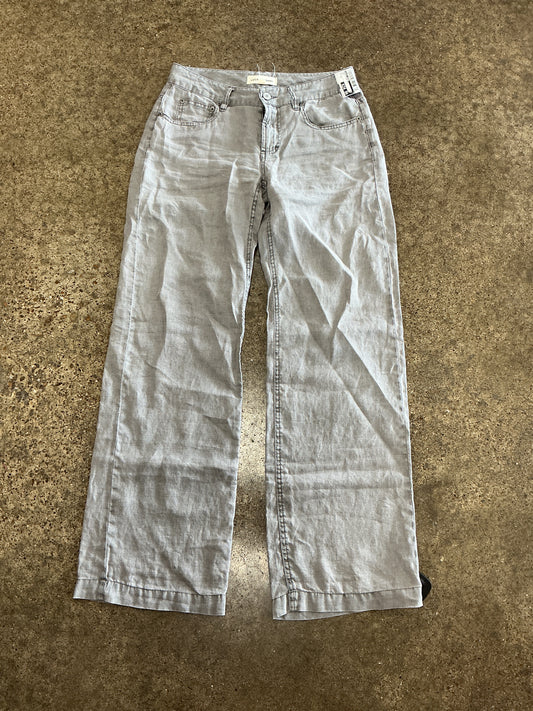 Pants Linen Leg By Lucky Brand In Grey, Size:24