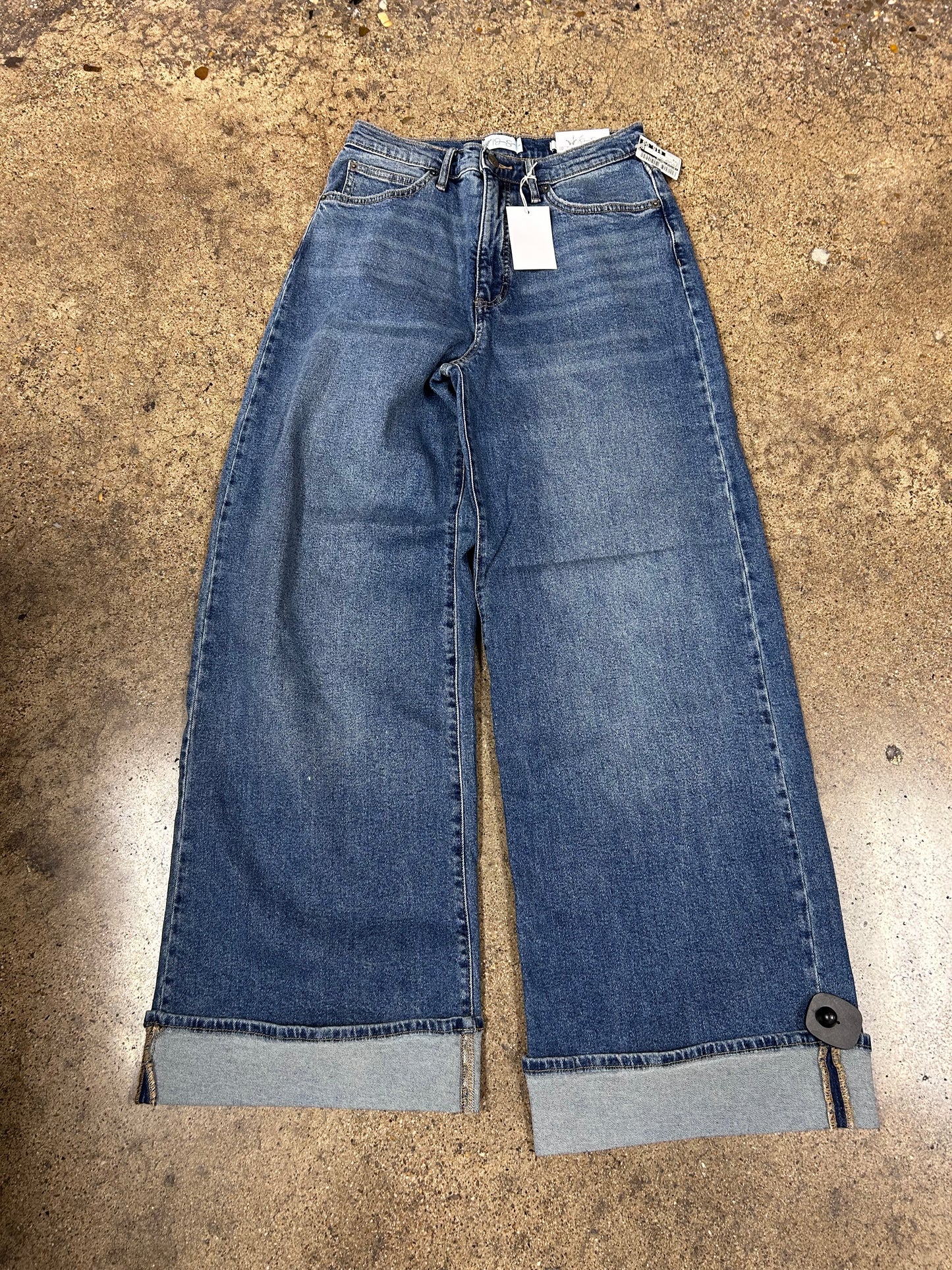 Jeans Wide Leg By Jessica Simpson In Blue Denim, Size:6