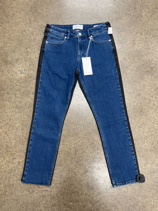 Jeans Straight By Dear John In Black & Blue, Size:4