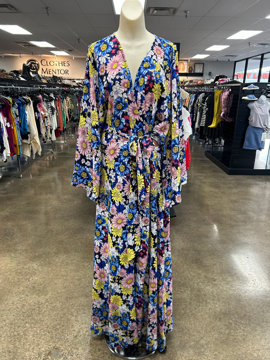 Dress Casual Maxi By Clothes Mentor In Floral Print, Size:1X