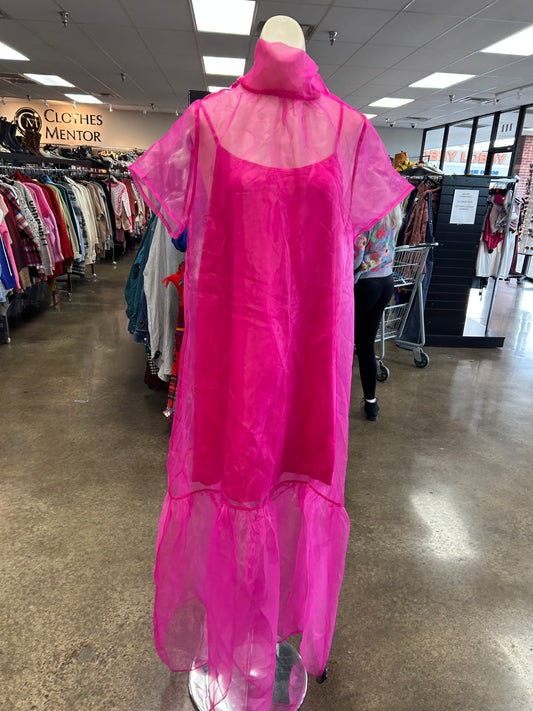 Dress Party Long By Sugar Lips In Pink, Size:L