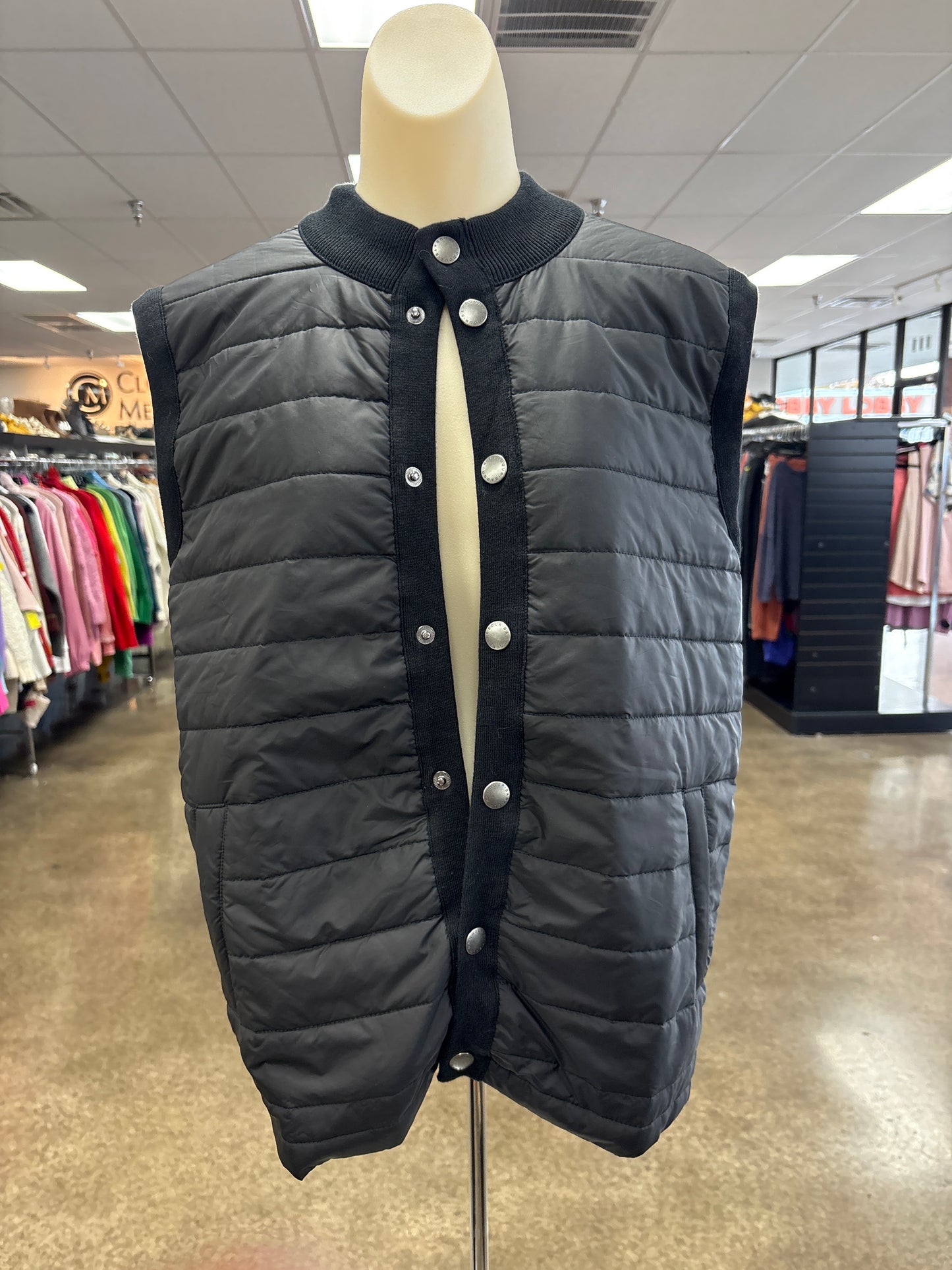 Vest Puffer & Quilted By Barbour In Black, Size:M