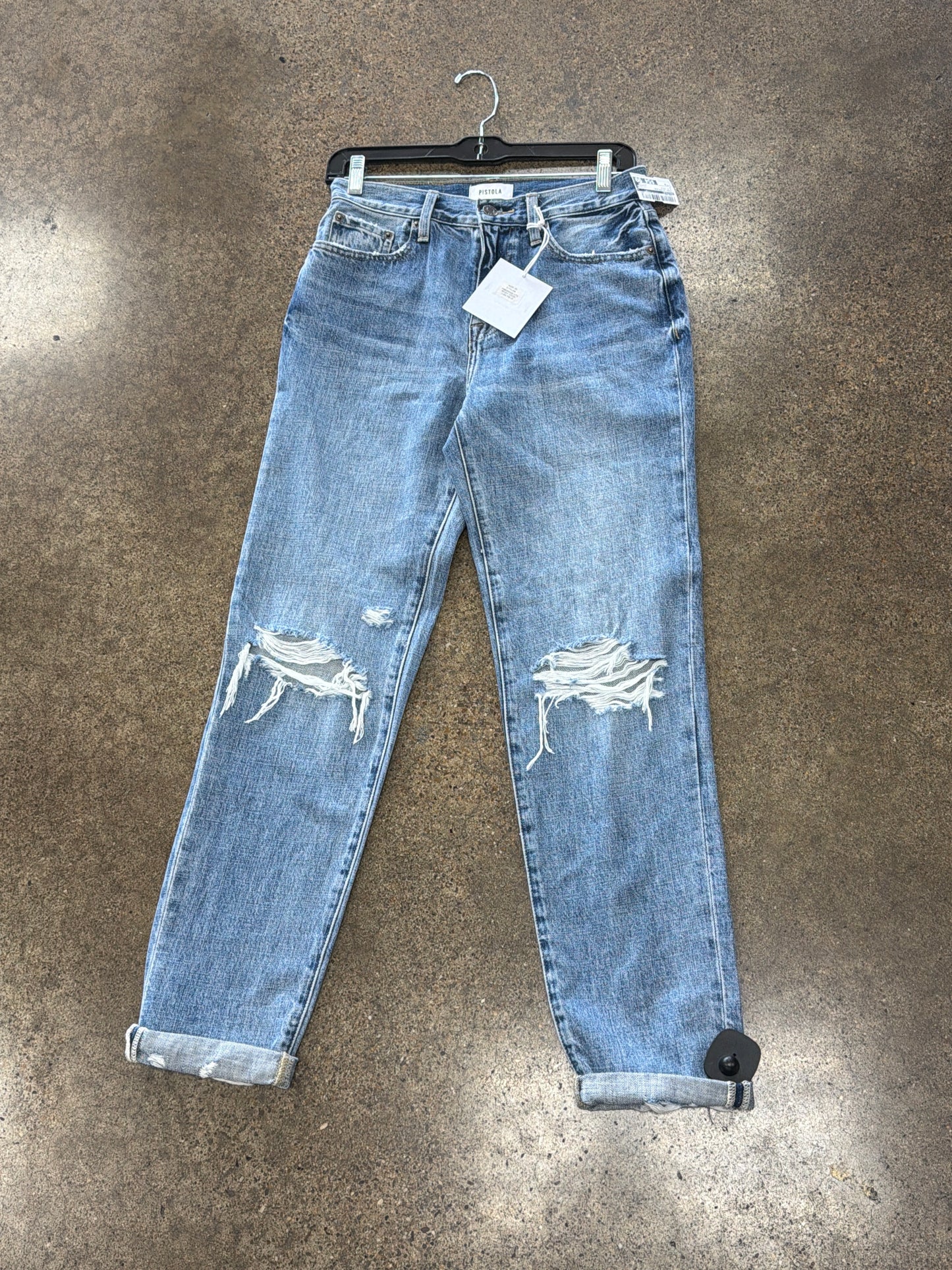 Jeans Boyfriend By Pistola In Blue Denim, Size:0